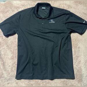 💛 Men's Black Nike Golf Dri Fit Polo Shirt Large